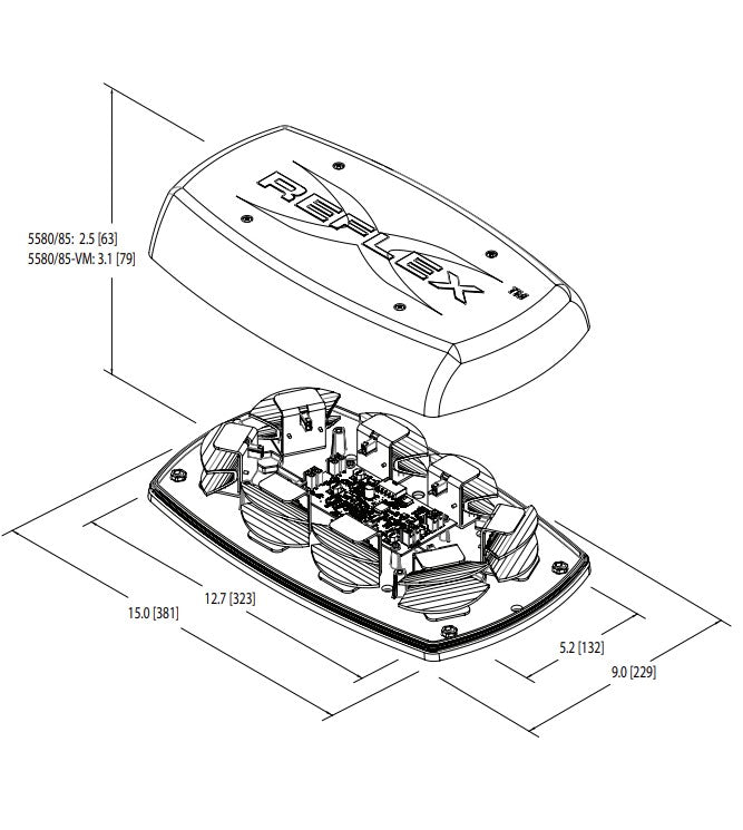 Ecco Electronic 5585ca Warning Light||5585ca_1.Jpg||86||e515585ca||1511591