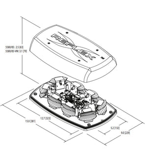 Ecco Electronic 5585ca Warning Light||5585ca_1.Jpg||86||e515585ca||1511591