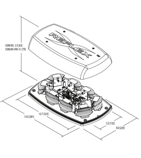 Ecco Electronic 5585ca Warning Light||5585ca_1.Jpg||86||e515585ca||1511591
