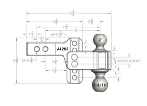 Bulletproof Hitches Al202 Trailer Hitch Ball Mount||al202_8.Jpg||93||bphal202||1736294