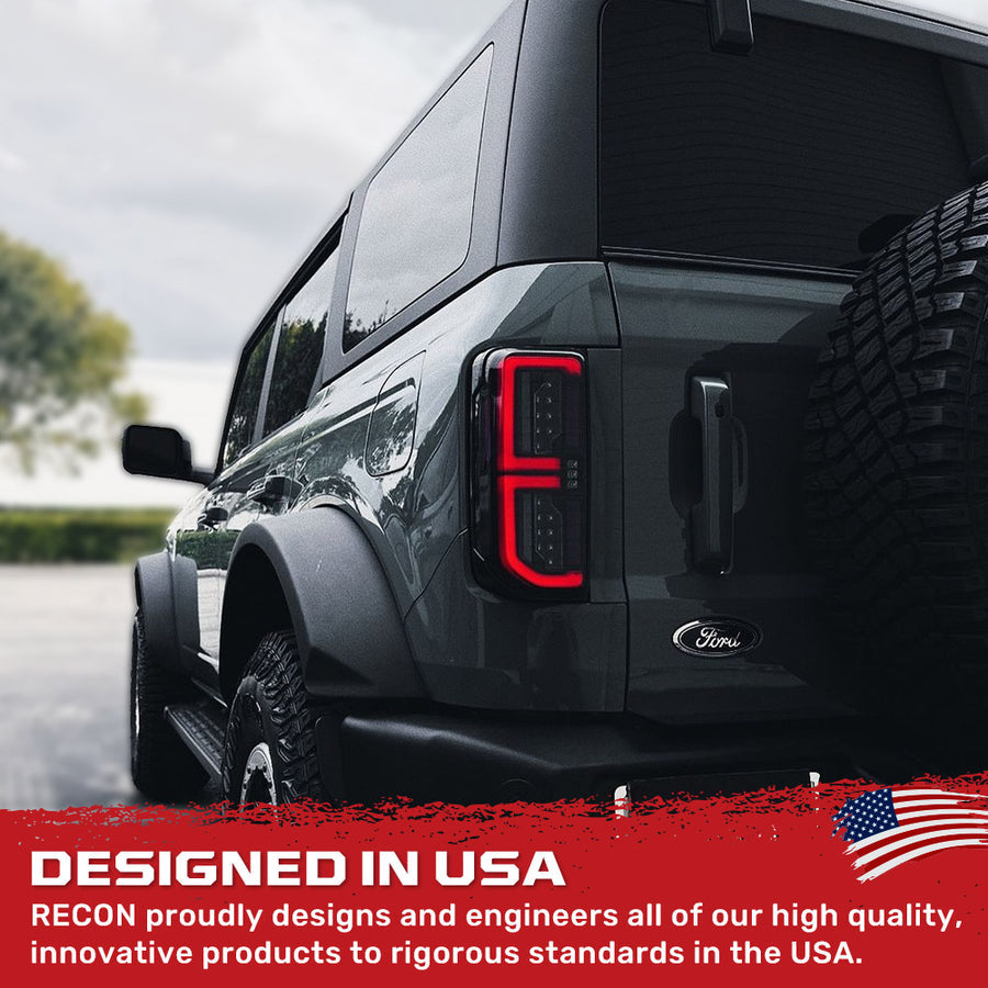 Product of Recon Accessories 264279BK Tail Light Assembly 