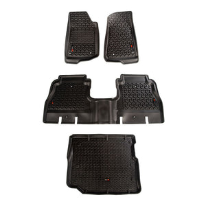 Product of Rugged Ridge 12988.05 Black Thermoplastic Floor Liner 
