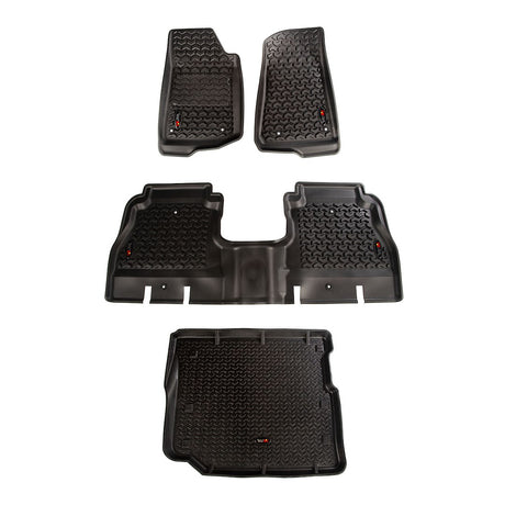 Product of Rugged Ridge 12988.05 Black Thermoplastic Floor Liner 