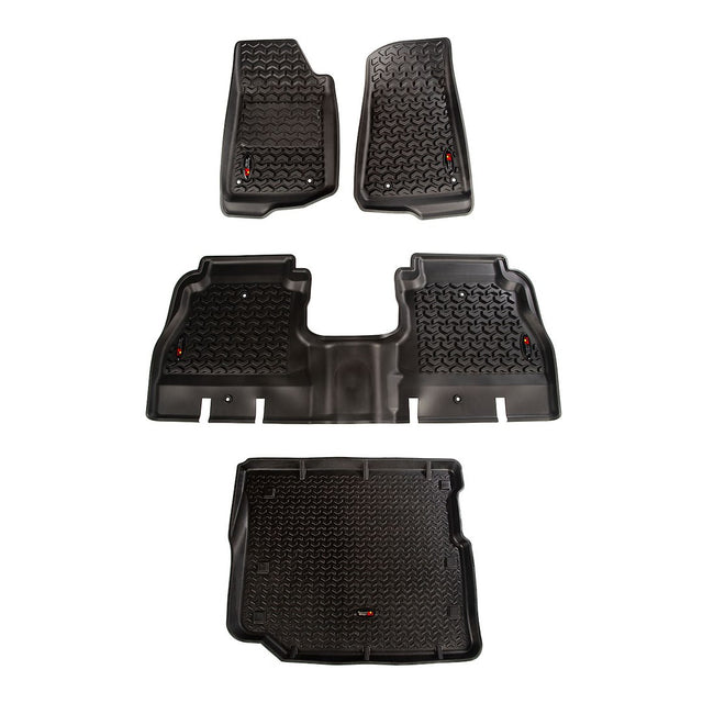 Product of Rugged Ridge 12988.05 Black Thermoplastic Floor Liner 