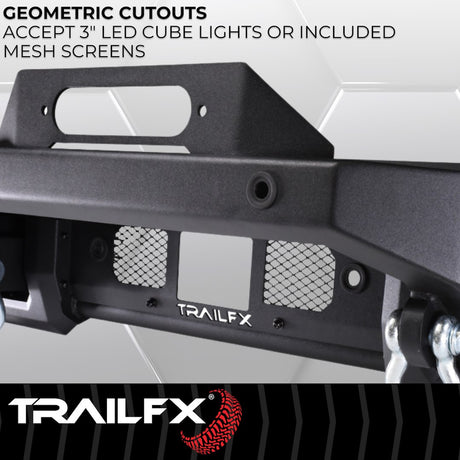 Product of TrailFX BR002T TrailFX Bronco Products Steel Matte Powder Coated Bumper 
