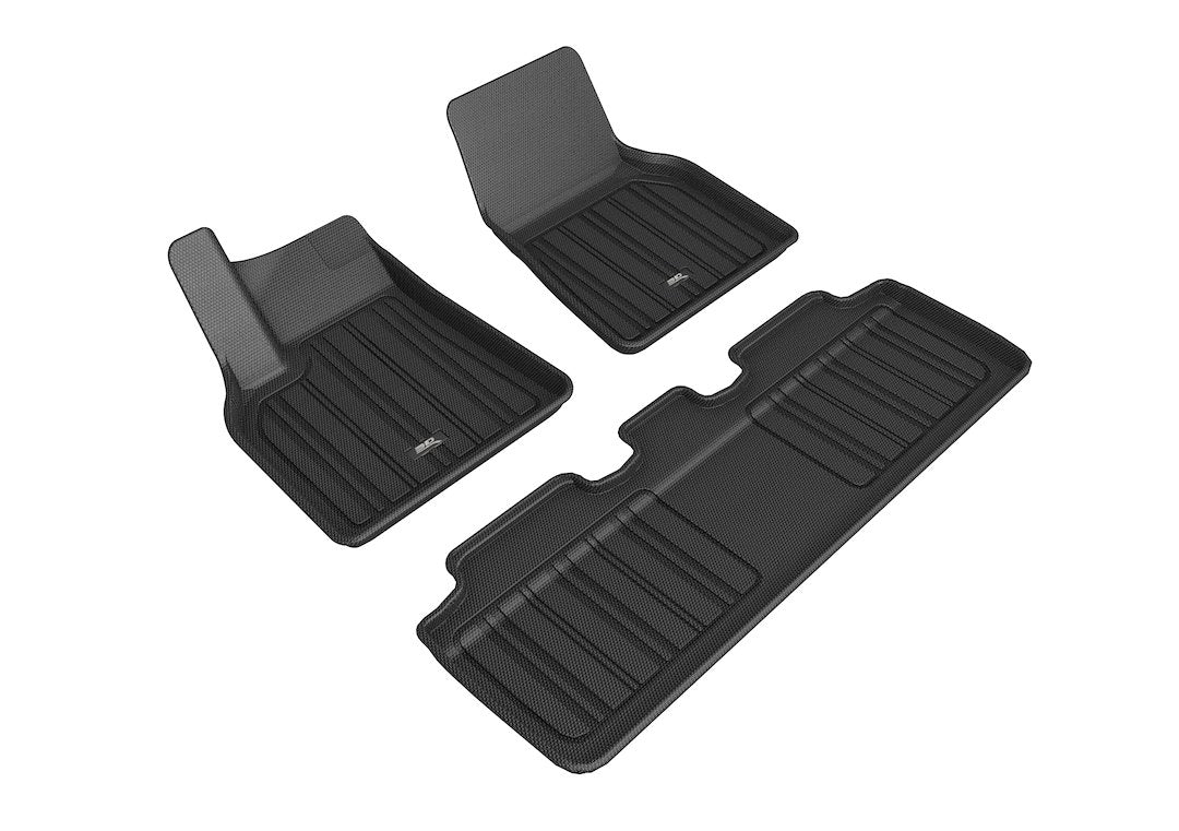 Product of 3D Mats ELITECT Series E1TL02701809 Black Thermoplastic Rubber Of Carbon Fiber Texture Floor Liner 