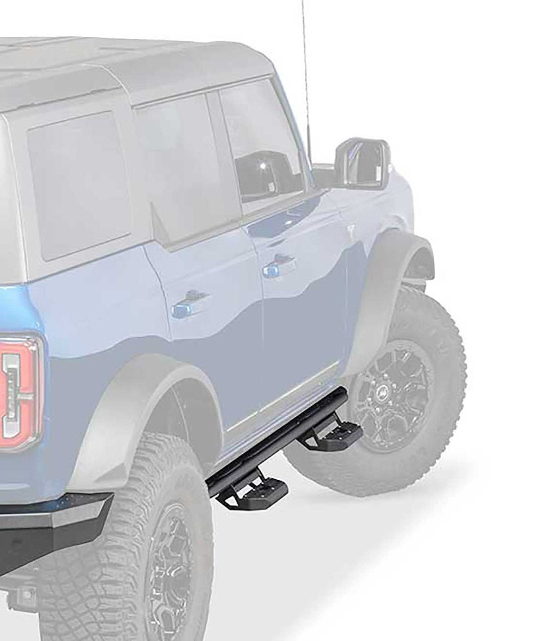 Product of Warn 108284 Black Steel Round Rocker Panel Guard 