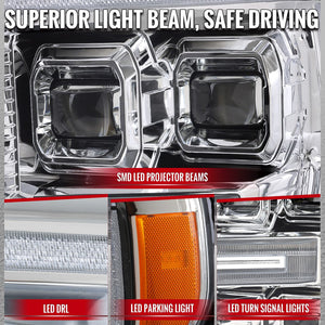 Spec-D Tuning 2lhe-F15021h-Sq-Rs Headlight Assembly||2lhe-F15021h-Sq-Rs_3.Jpg||88||sdt15021hsqrs||2219446