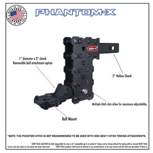 Product of Gen-Y Hitch GH-2414X Receiver Trailer Hitch Ball Mount 