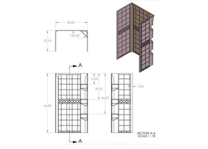 Specialty Recreation Sw2440w Shower Surround||sw2440_Schem-768x554.Jpg||86||b1gsw2440w||1733969
