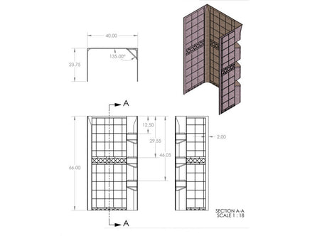 Specialty Recreation Sw2440w Shower Surround||sw2440_Schem-768x554.Jpg||86||b1gsw2440w||1733969