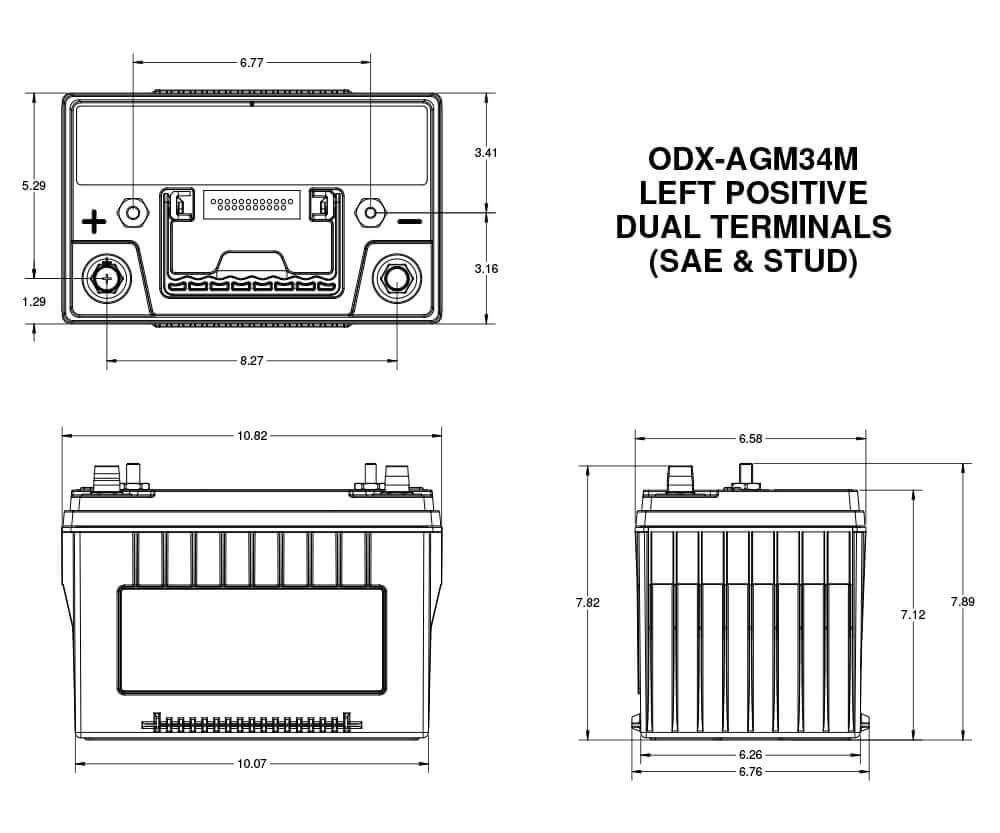 Product of Odyssey Battery Odx-Agm34m Battery