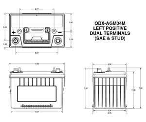 Product of Odyssey Battery Odx-Agm34m Battery