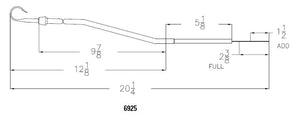 Mr. Gasket 6925 Oil Dipstick||6925_Dims.Jpg||86||g126925||2250348