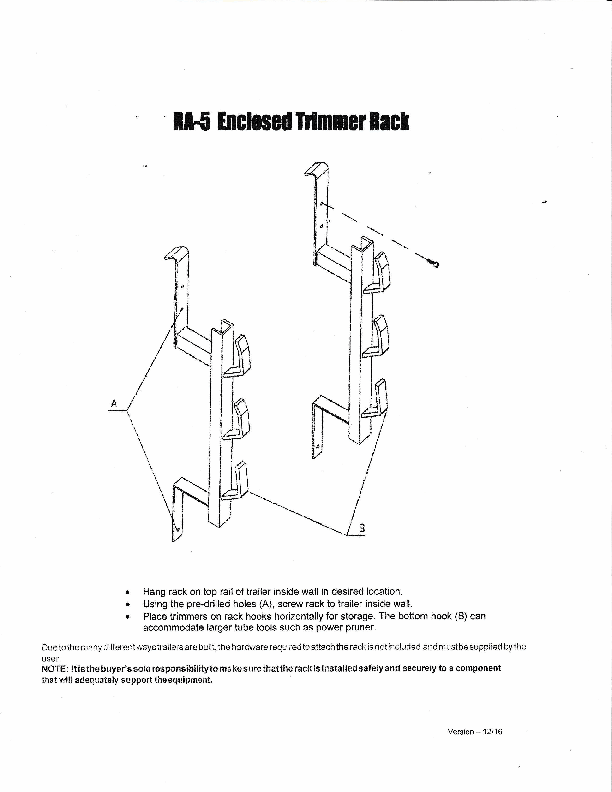 Product of Rack-Em Ra-5 Tool Organizer
