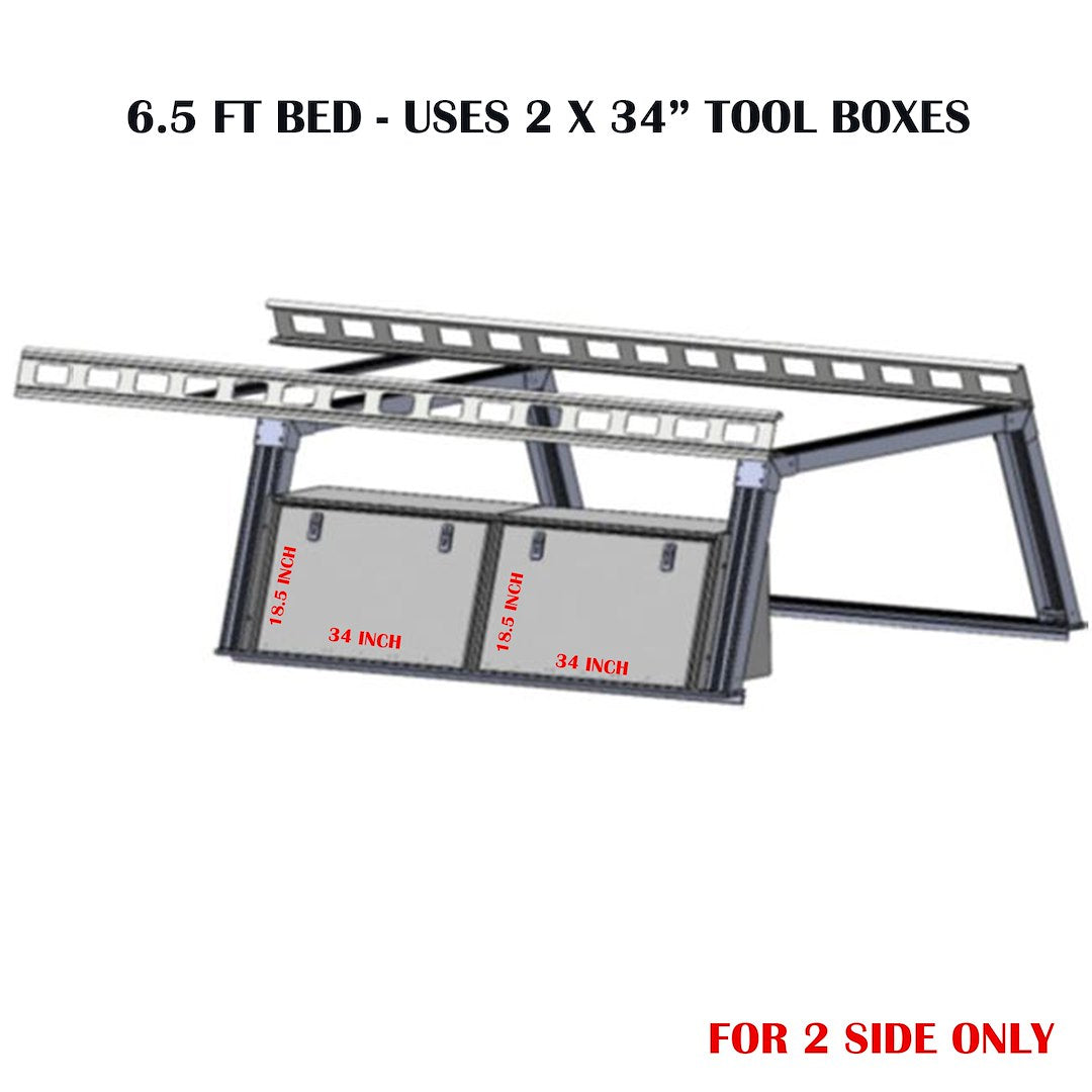 Black Horse Offroad Csfrhd65btx2 Ladder Rack||csfrhd65btx2_1.Jpg||86||blkfrhd65btx2||2238505
