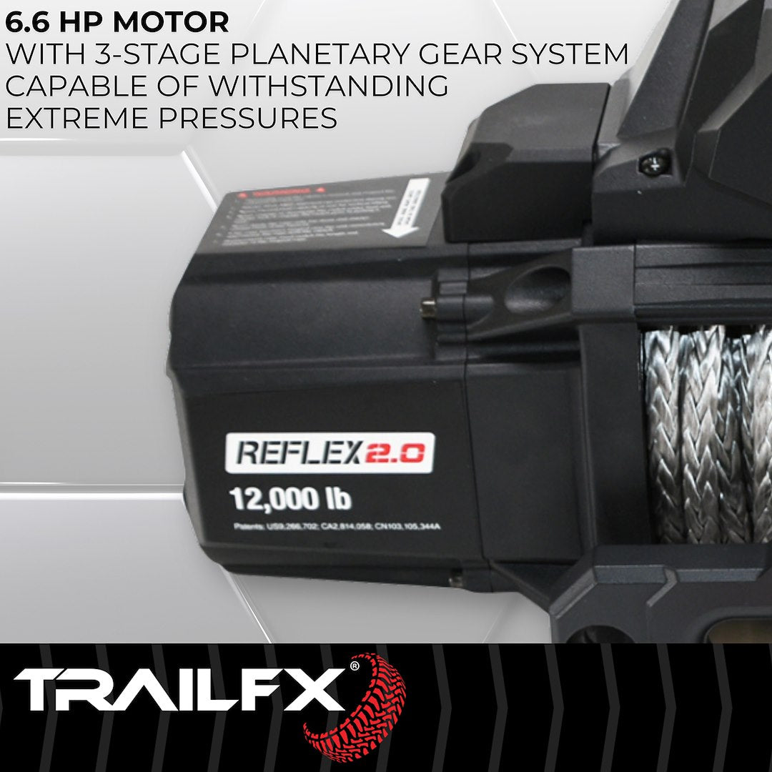 Product of TrailFX WRS212B 12000 Pound Vehicle Recovery Winch 