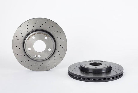 Product of Brembo 09B43651C02 Vented Cross Drilled 1 Piece Brake Rotor 