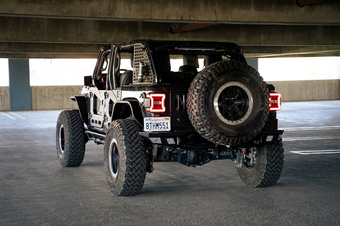Dv8 Offroad Fdjl-07 Fender Flare||2018-2023_Jeep-Wrangler-Jl-Slim-Fender-Flares_Installed-14.Jpg||95||dv8fdjl07||1627541