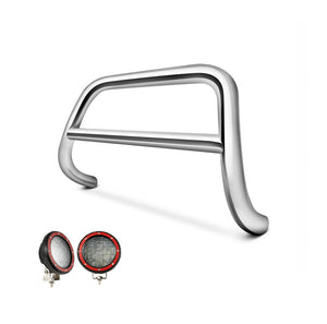 Product of Black Horse Offroad BB111004SS-PLFR Bull Bar  with skid plate 