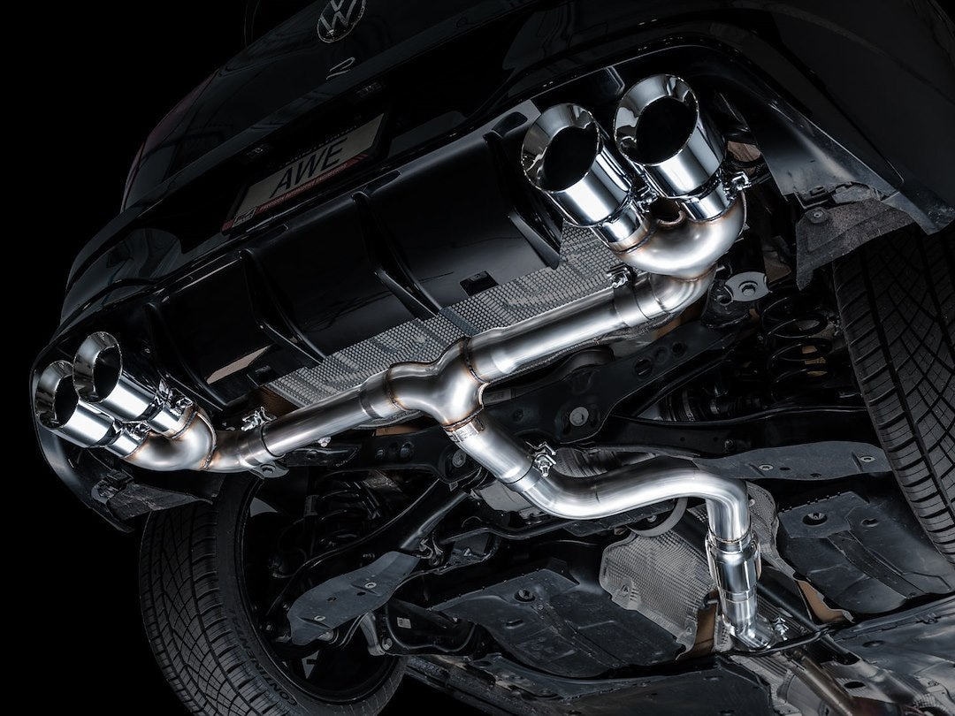 Product of AWE Tuning 3020-42658 Track Edition Cat-Back System Dual Exhaust System Kit 