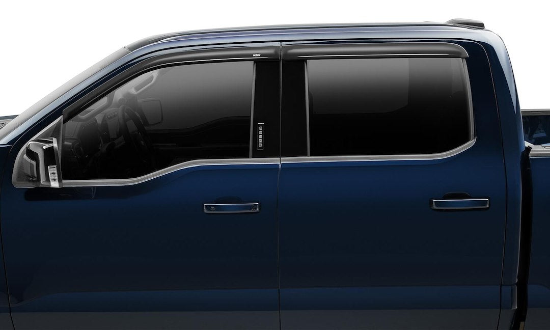 Husky Liner 2854099 Rainguard||hky_Ventvisor_Lowprofile_Smoke_2021fordf-150_Darkblue_Side_2854044.Jpg||89||h212854099||1721012