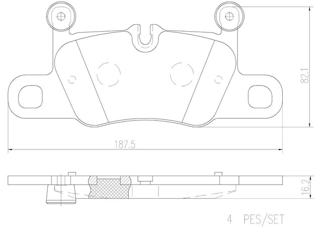 Product of Brembo P65031N Brake Pad - Set Of 4 