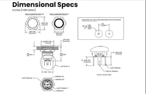 Product of Sierra Marine Av10100r Push Button Switch