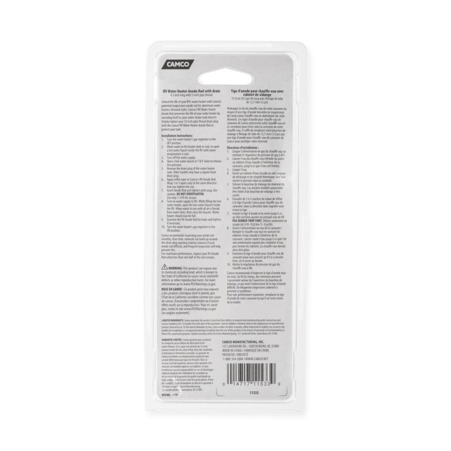 Product of Camco 11533 Water Heater Anode Rod