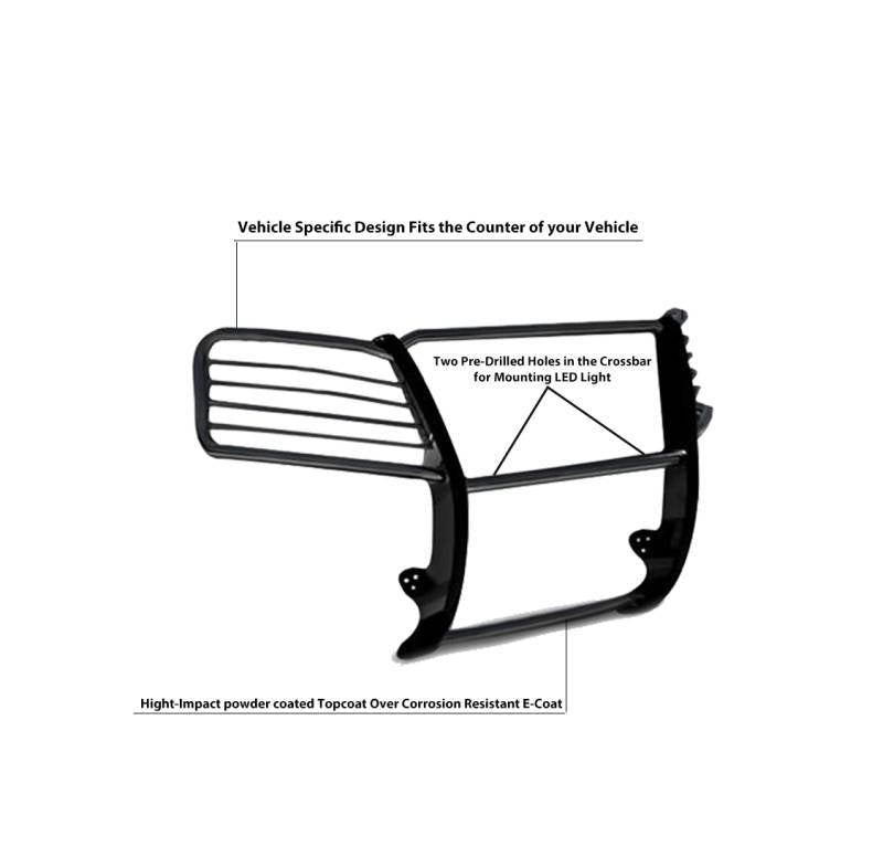 Black Horse Offroad 17gt27ma Grille Guard||17gt27ma_6.Jpeg||90||blk17gt27ma||2237507