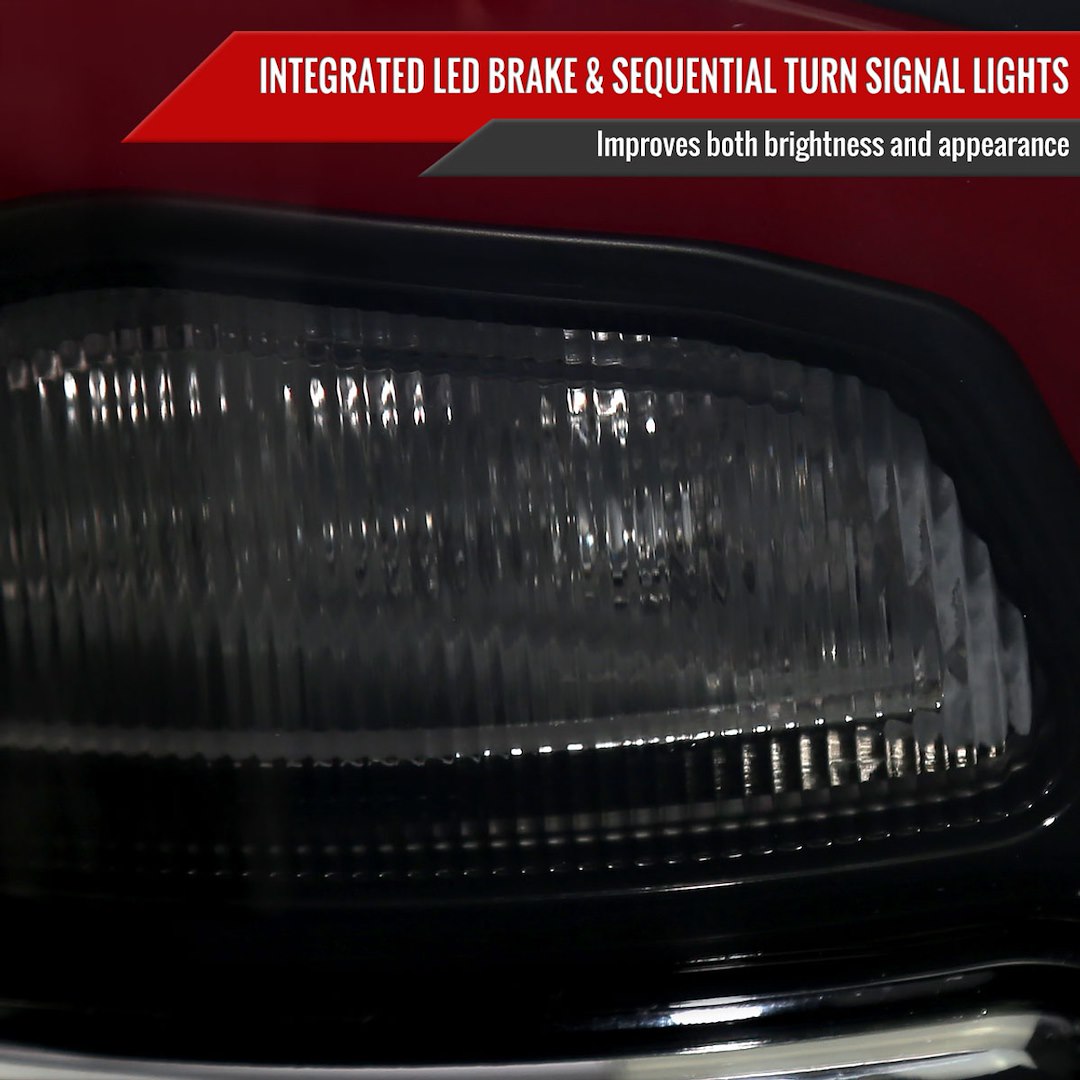 Product of Spec-D Tuning LT-RAM13SMLED-SQ-RS Tail Light Assembly 