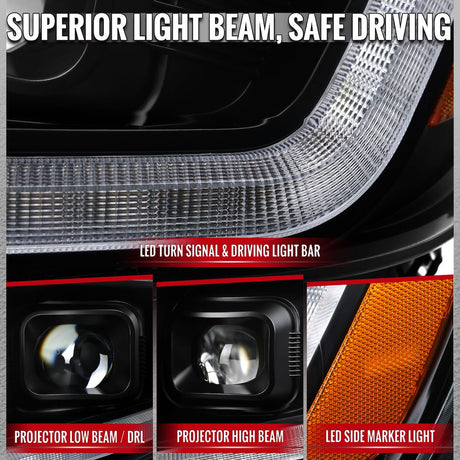 Spec-D Tuning 2lhp-Col15jm-Sq-Rs Headlight Assembly||2lhp-Col15jm-Sq-Rs_3.Jpg||88||sdtol15jmsqrs||2219539