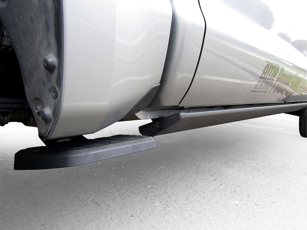 Product of Amp Research 75405-01A Black Powder Coated Aluminum Truck Step