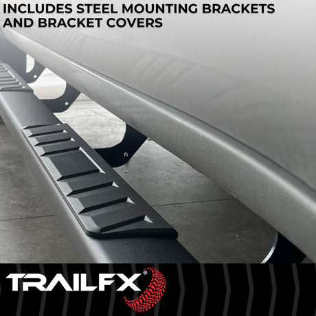 Product of TrailFX A4023B TFX 4" Trapezoid Side Steps Nerf Bar 