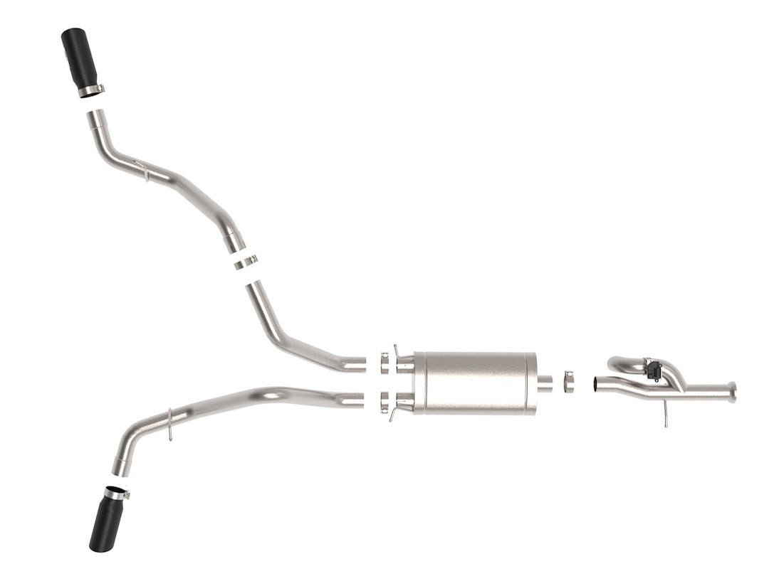 Product of Advanced FLOW Engineering 49-34133-B Gemini XV Cat-Back System Single Exhaust System Kit 