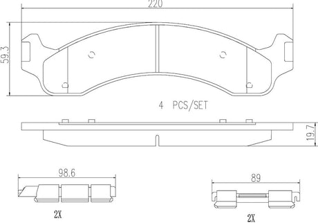 Brembo P18006n Brake Pad||p18006n_R.Jpg||86||brmp18006n||2091661