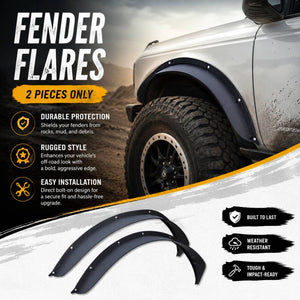 Black Horse Offroad Ff-Fbfr21 Fender Flare||ff-Fbfr21_13.Jpg||95||blkfffbfr21||2327234