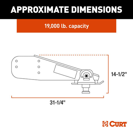 Product of Lippert Components 176440 Rota-Flex King Pin 19000 Pound Fifth Wheel Trailer Hitch Pin Box 