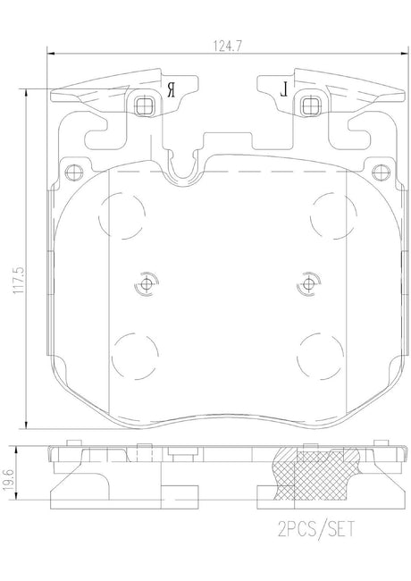 Product of Brembo P06106N Brake Pad - Set Of 4 