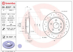 Brembo 08b3571xc02 Brake Rotor||08b3571xc02_3.Jpg||88||brm08b3571x||1684150