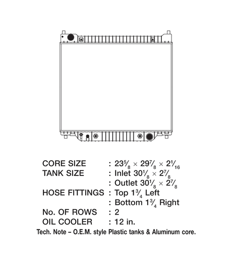Product of Csf 3111 Radiator