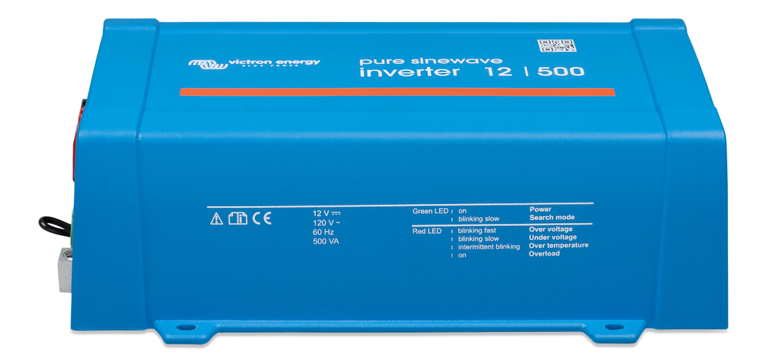 Victron Energy Pin125010500 Power Inverter||pin125010500_Inverter 12-500 120v Ve Direct Nema 5-15r 120v (Front).Png||87||vicpin1250105||1513130