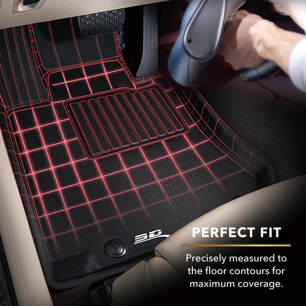 Product of 3D Mats KAGU L1TY29601509 Black Thermoplastic Rubber Of Carbon Fiber Texture Floor Liner 