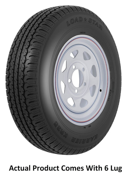 Americana Tire And Wheel 34811 Tire/ Wheel Assembly||kenda Kr35 Assembly-White Spoke W Stripe_6 Lug.Jpg||85||amw34811||1473834