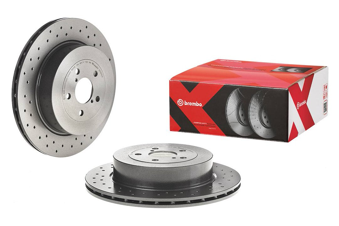 Product of Brembo 0978131XC02 Xtra Vented Cross Drilled 1 Piece Brake Rotor 