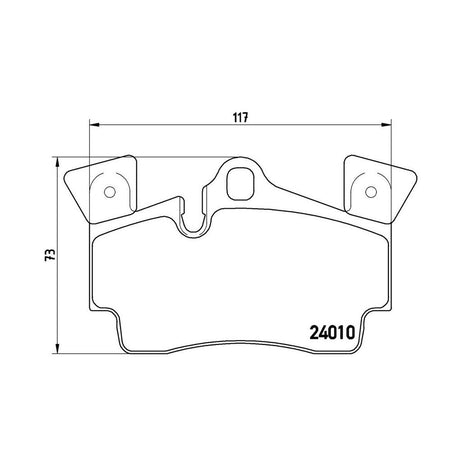 Product of Brembo P85088 Brake Pad - Set Of 4 
