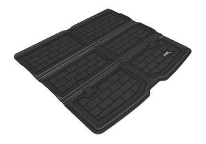 Product of 3D Mats M1TL0371309 Black Thermoplastic Rubber Of Carbon Fiber Texture To Back Of 2nd Seat Cargo Area Liner 