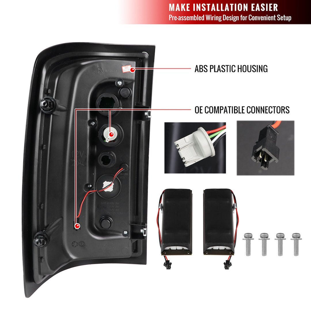 Product of Spec-D Tuning LT-SIE14BBLED-TM Tail Light Assembly 