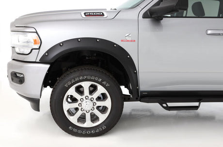 Product of Bushwacker 50065-02 Pocket Style/ Exposed Fasteners Black Fender Flare - Set Of 2 