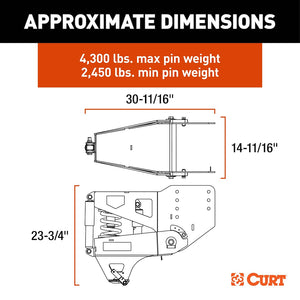 Curt 2024044578 Fifth Wheel Trailer Hitch Pin Box||2024044578_1.Jpg||86||c932024044578||1775829